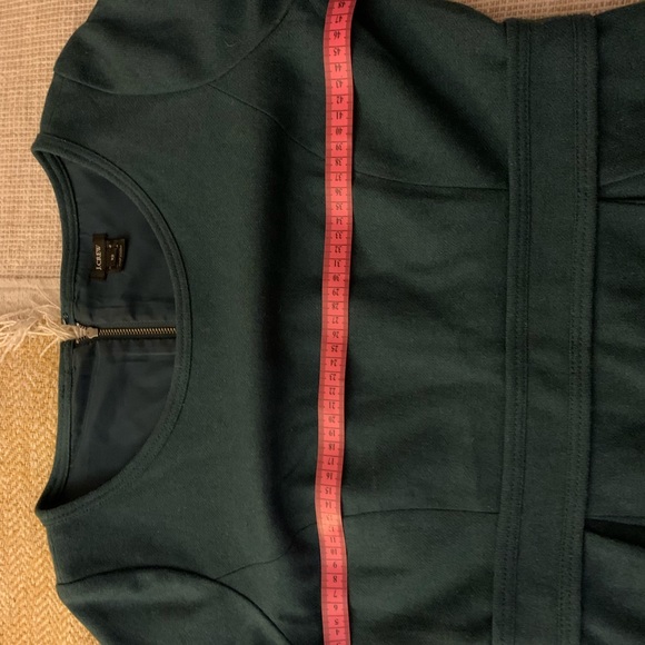 J. Crew Emerald Green Wool Dress - Picture 6 of 7